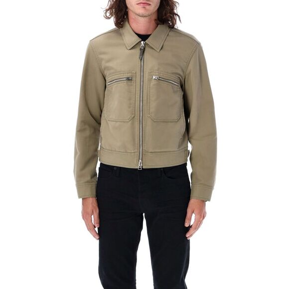 Satin Cotton Bomber Jacket